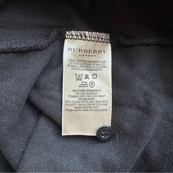 Burberry‎ London Black Polo 3/4 Sleeve Sz L - Picture 9 of 10